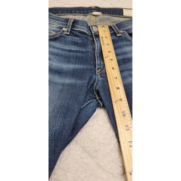 Rag Bone Womens Blue Pacifico Distressed Skinny Denim‎ Jeans Mid Rise Size 30 - Picture 7 of 10